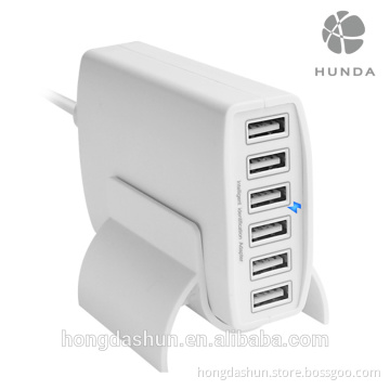 6 port usb charger adapter desktop usb hub 5v 12a 60w mobile phone charger station for iphone 6s plus samsung galaxy s7 edge